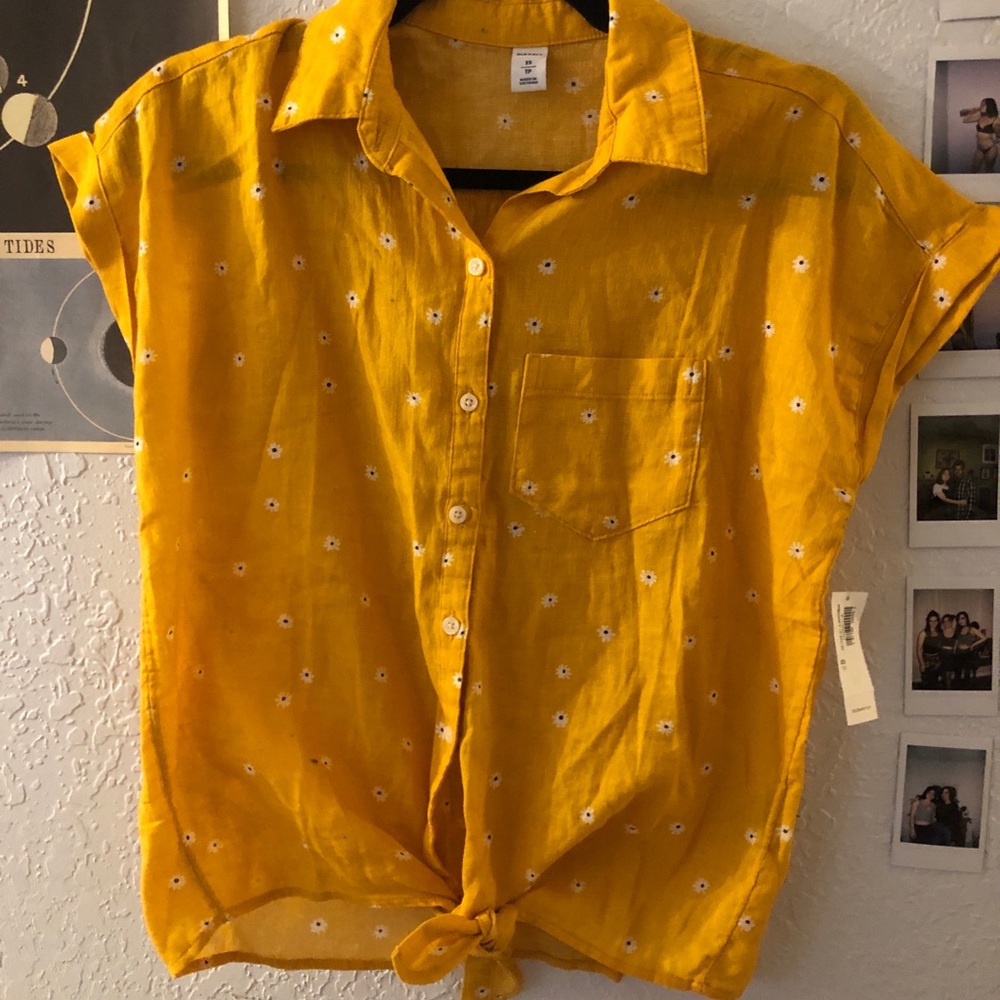 Yellow blouse